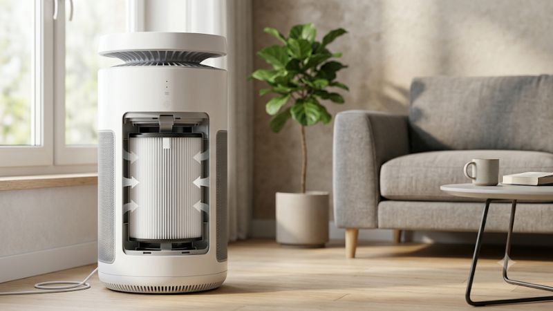 Air filter with hepa filter