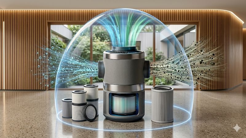 Air scrubber for mold