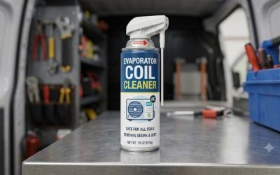Evaporator coil cleaner for peak HVAC system efficiency