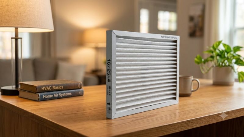 Furnace air filter 16x25x1
