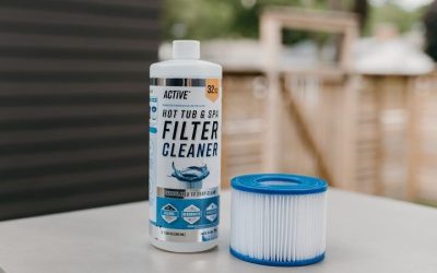 Hot tub filter cleaner for crystal clear water results