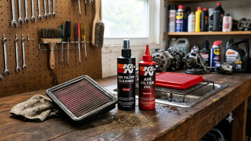 K and n air filter cleaning kit
