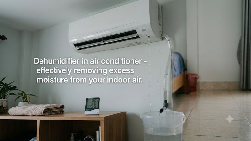 Dehumidifier in air conditioner
