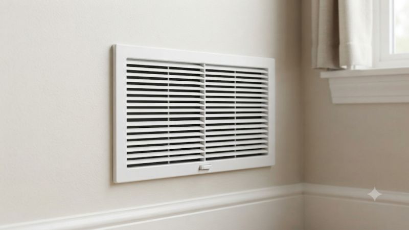 Air conditioning intake vent cover