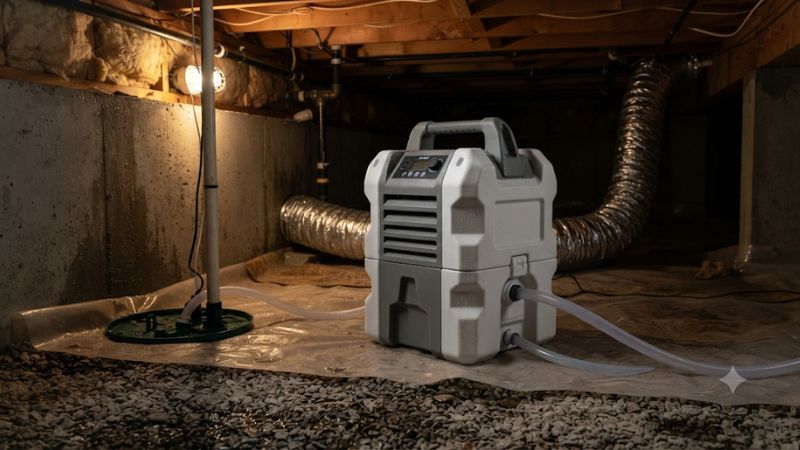 Alorair sentinel hd55 crawl space dehumidifier