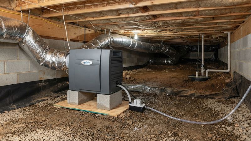 Aprilaire dehumidifier for crawl space