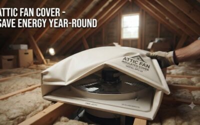 Attic fan cover: Seal out winter drafts and save money