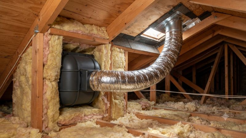 Bath fan venting into attic