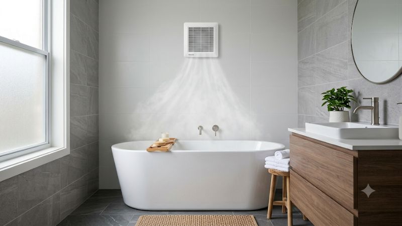 Bathroom fan cfm