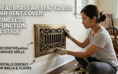 Brass air vent cover: Elegant design for home cooling