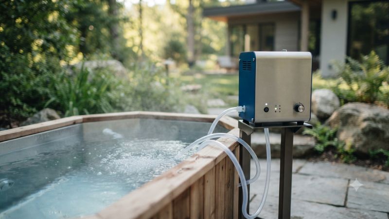 Cold plunge ozone generator