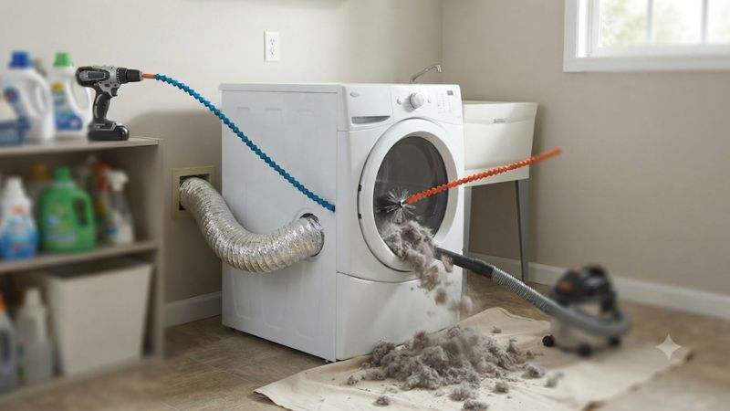 Deflecto dryer vent cleaning kit
