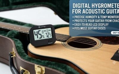 Digital hygrometer for acoustic guitar: Protect wood now
