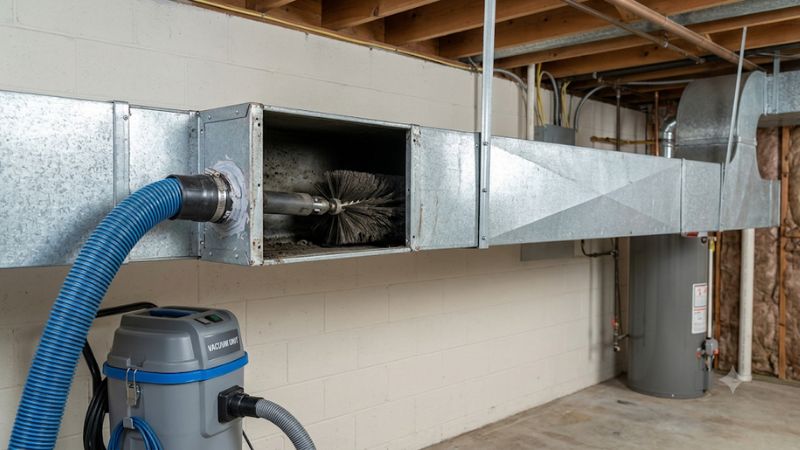 Dryer vent cleaning