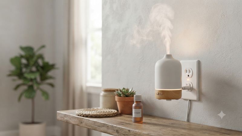 Essential oil wall diffuser