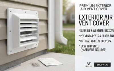Exterior air vent cover: Weatherproof protection guides