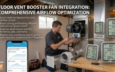Floor vent booster fan: Optimize room airflow efficiency