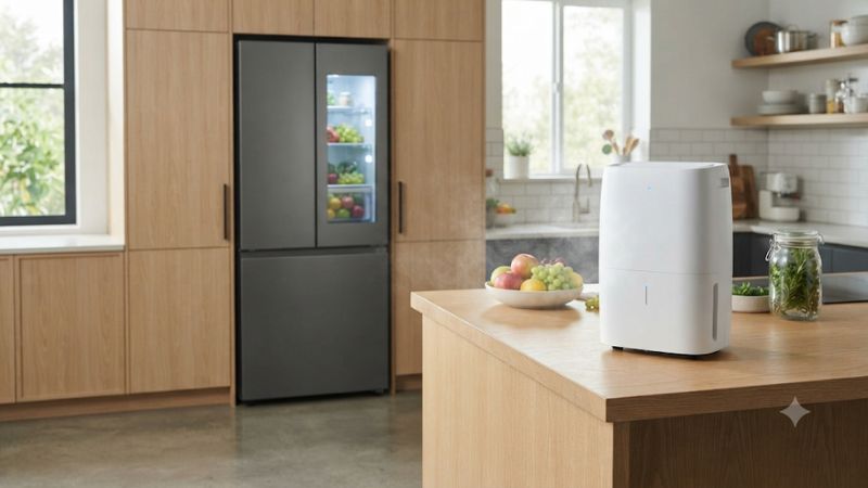 Fridge air dehumidifier