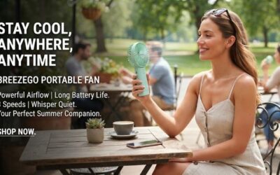 Handheld portable fan: Keep cool during summer events