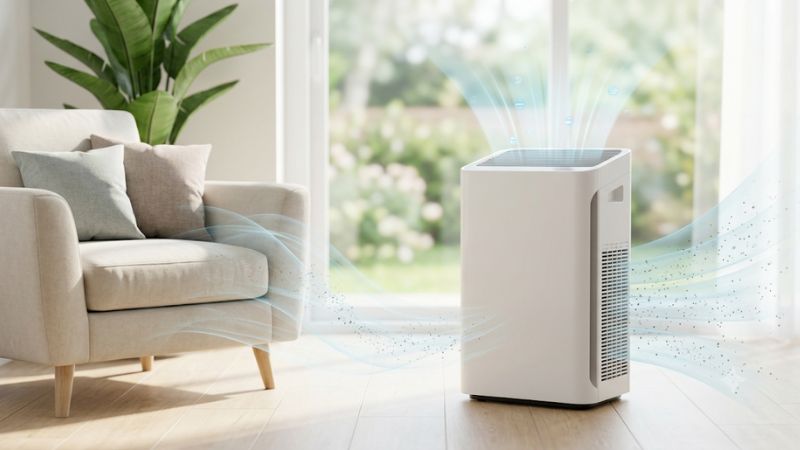 Hepa air purifier for dust mites