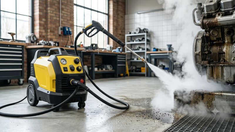 High pressure steam cleaner