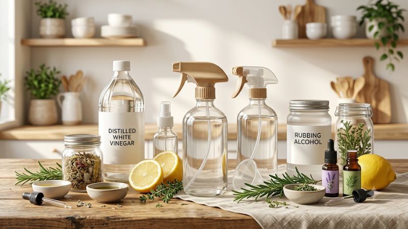 Homemade disinfectant spray