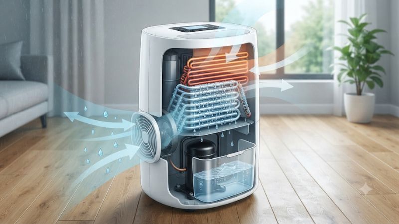 How does dehumidifier works