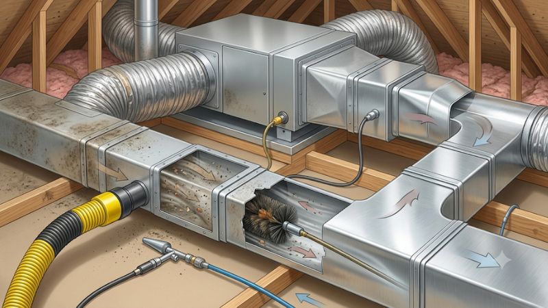 How does duct cleaning work