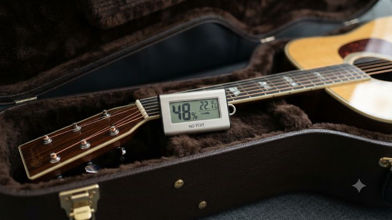 Hygrometer for guitars