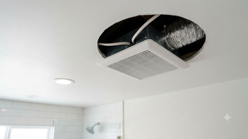 Install bathroom exhaust fan