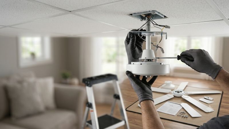 Installing a ceiling fan