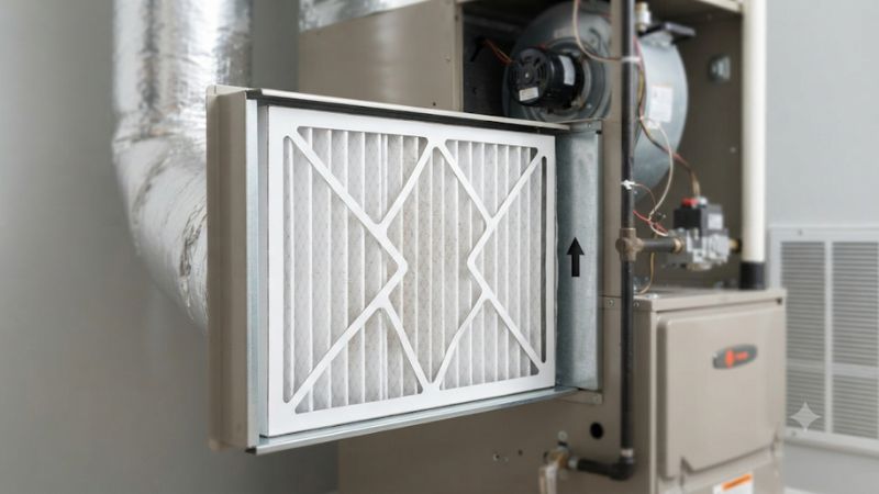 MERV 11 pleated air filter
