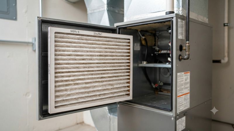 Merv 8 air filter 20x25x1