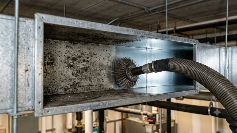 Mold duct cleaning
