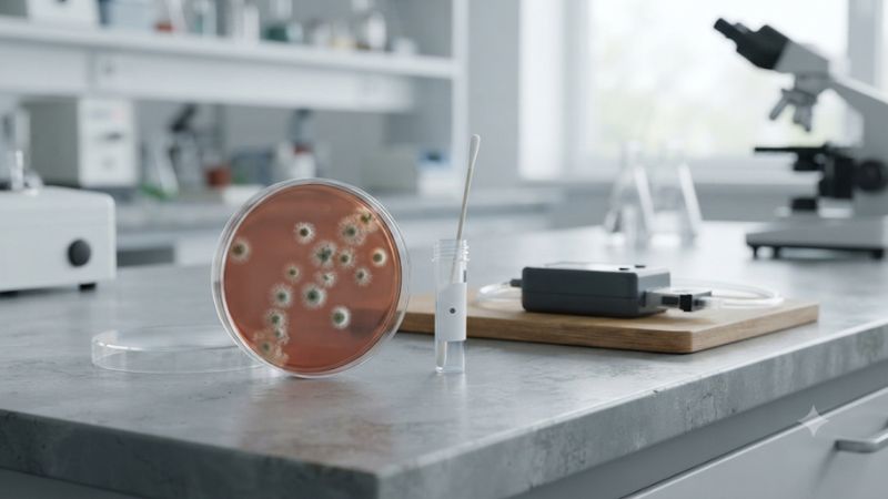 Mold spore test kit