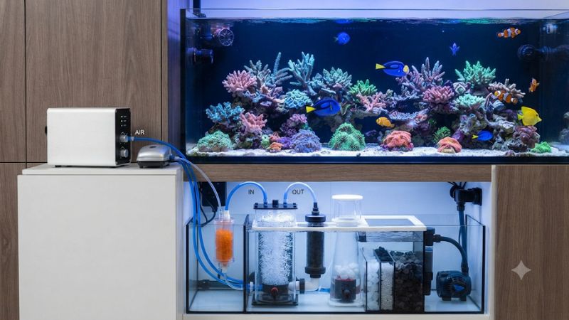 Ozone generator for aquarium