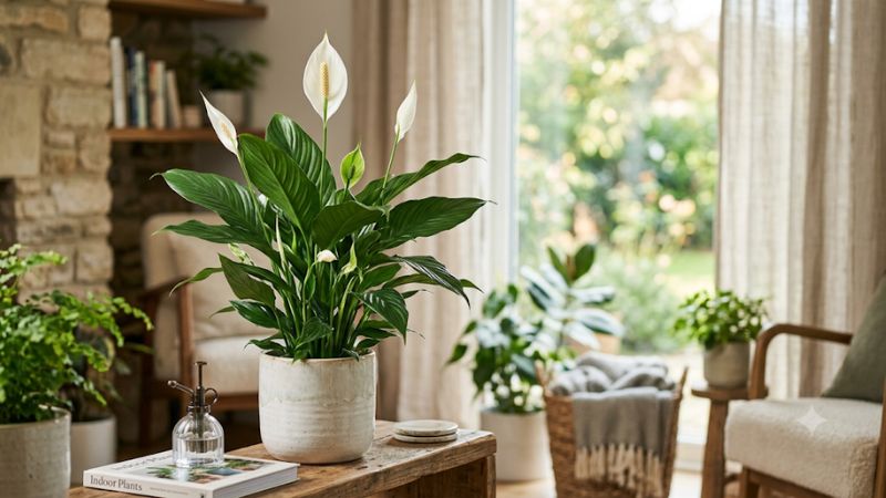 Peace lily air purifier