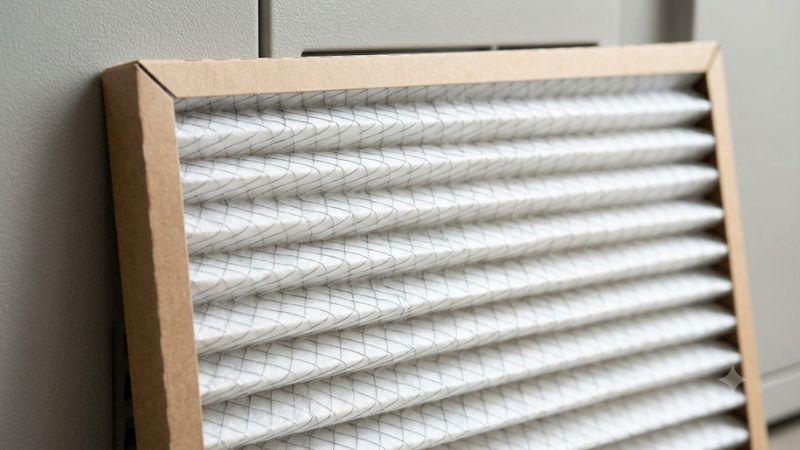 Pleated furnace air filter