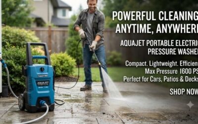 Portable electric pressure washer for deep home cleans