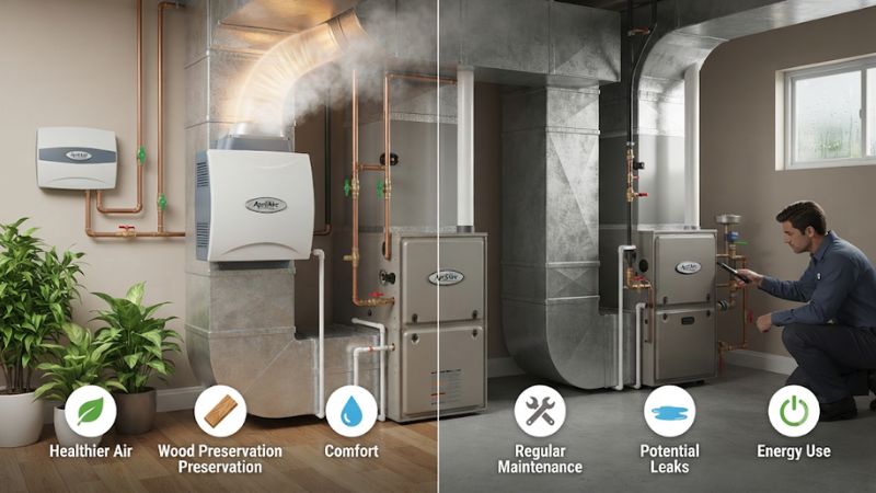 Pros and cons of whole house humidifier