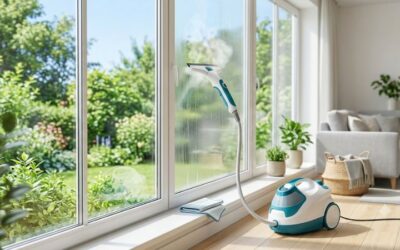 Steam cleaner for windows: Effortless sparkling glass tips