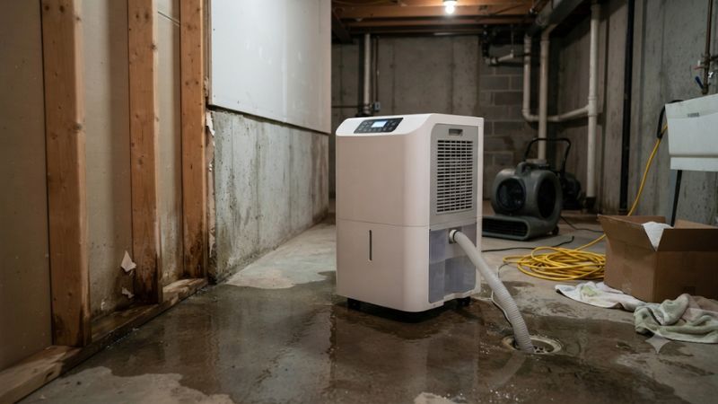 Water damage dehumidifier