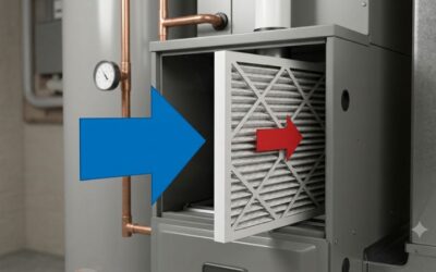 Which way does an air filter go in a furnace? Super easy.
