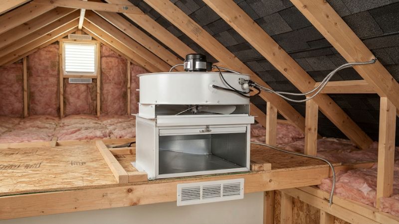 Whole home attic fan