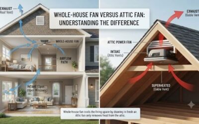 Whole house fan versus attic fan: Pros and cons review