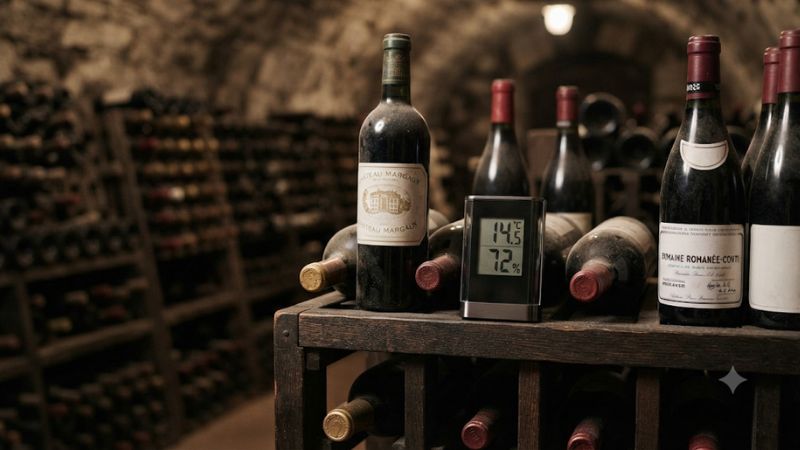 Wine cellar hygrometer