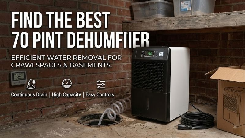 Best 70 Pint Dehumidifier: High-Capacity Moisture Units Best 70 Pint Dehumidifier: High-Capacity Moisture Units