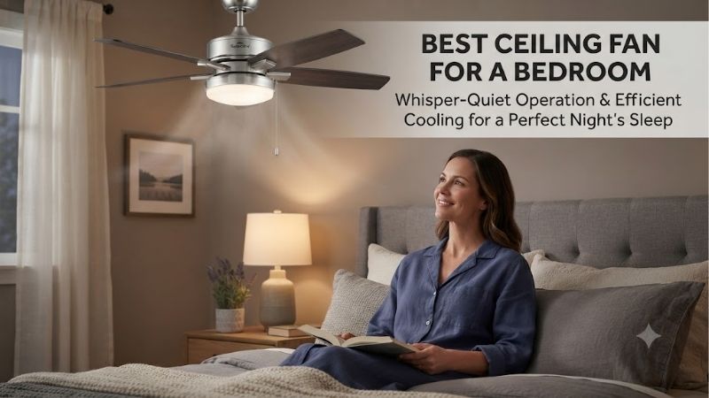 5 Best Ceiling Fans For A Bedroom: Quiet And Stylish