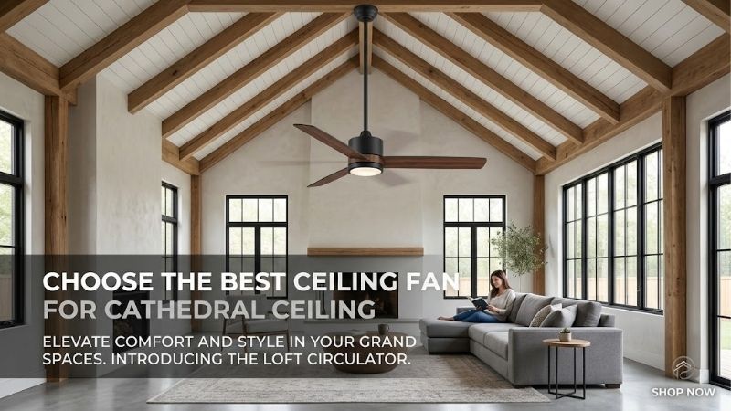 8 Best Ceiling Fans For Cathedral Ceiling: Top High Models