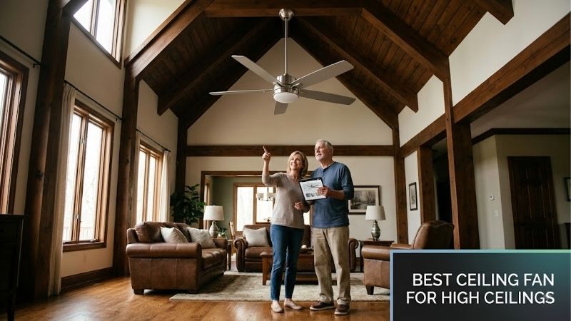 8 Best ceiling fans for high ceilings: Top Hanging Options